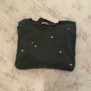 Green Crewneck with designs